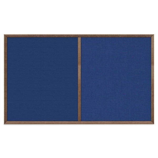 Slim Style Indoor Enclosed Corkboard, 18", UV501SC-BLACK-PEARL